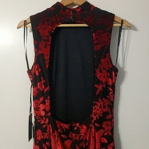 Sleeveless, floorlength dress, floral, new